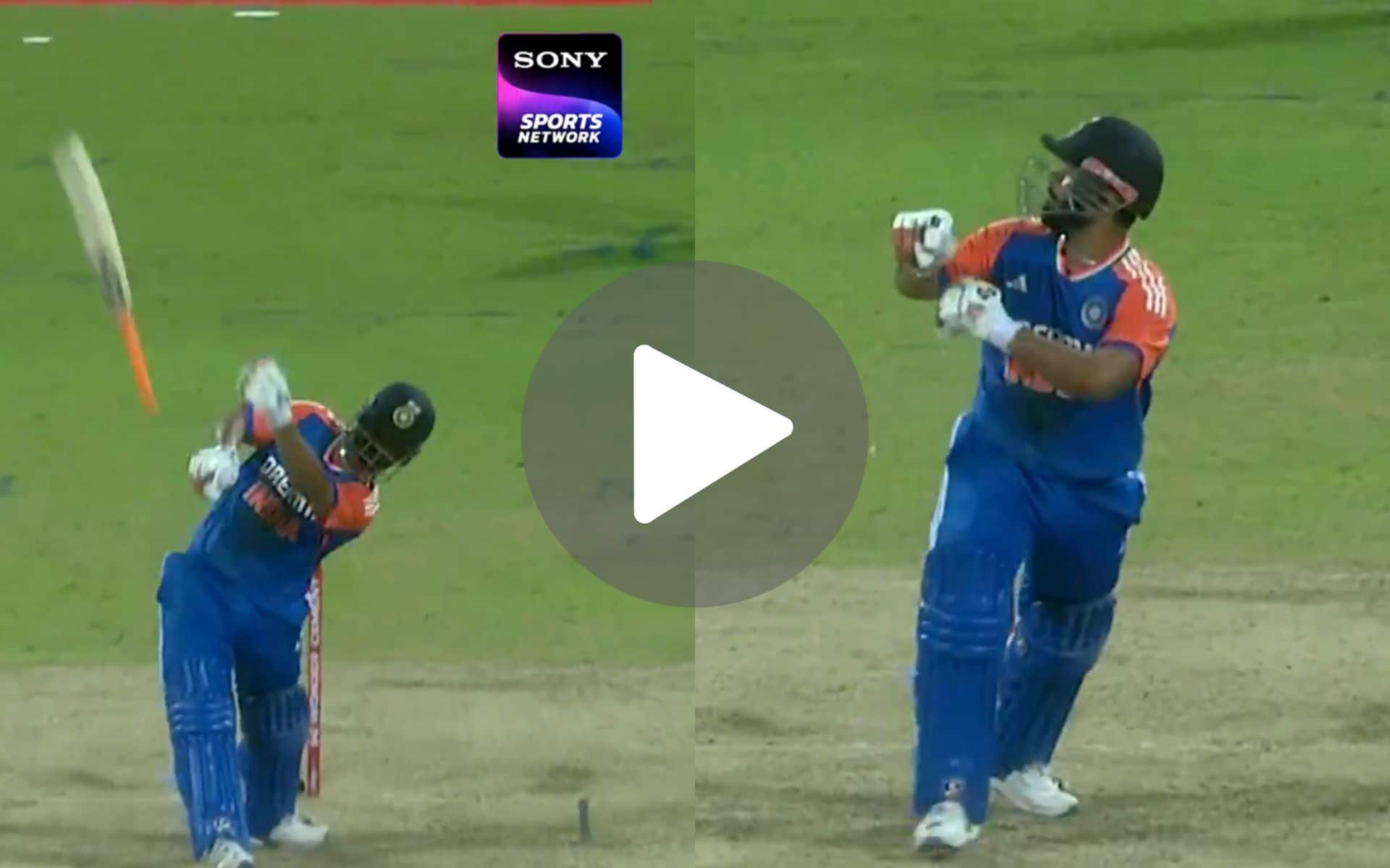 [Watch] Rishabh Pant’s Bat Goes Flying Vs Pathirana For A Never-Seen-Before Boundary